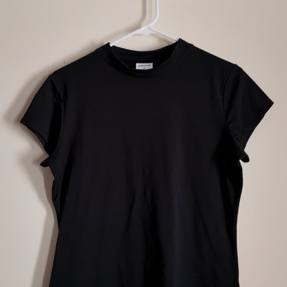 Gymshark Baby Tee – Black (Size XL)
